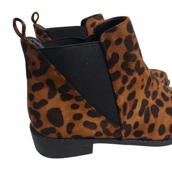 MaxMuxun Boots Women's Leopard Print Faux Suede Boots Size 6 NWOT - Picture 6 of 8